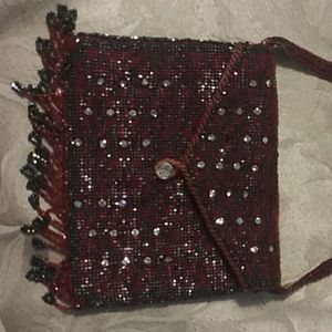 Antique beaded pursel